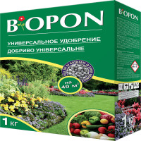 Удобрение гранулированное универсальное, Biopon Польша, коробка 1 кг.