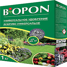 Добриво гранульоване універсальне, Biopon Польща, коробка 1 кг