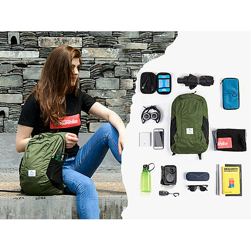 Рюкзак компактний надлегкий Naturehike Ultralight Naturehike NH17A012-B, 18 л, зелений