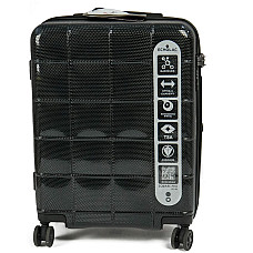 Валіза Echolac Square Pro Чорн. на 4 колесах S (47л,3,6кг) (42x55x23см)