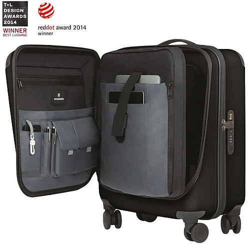 Бізнес-кейс Victorinox Travel Spectra 2.0 Black Extra-Capacity на 4 колесах, 37 л, чорний