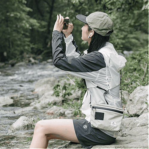 Сумка мала Naturehike NH20BB204, 3л, графіт в клітинку