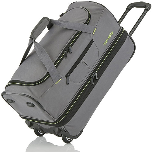 Дорожная сумка Travelite Basics на 2 колесах S exp. Серый. (51/64л,2,3кг) (55x32/40x29см)