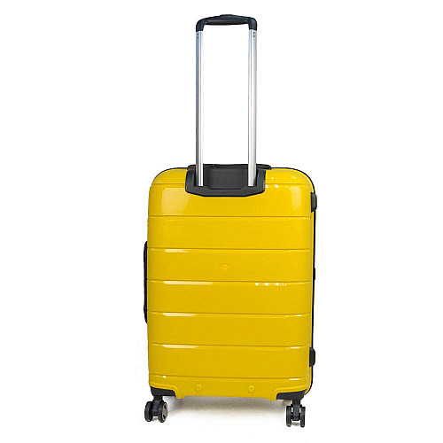 Валіза Travelite Paklite Mailand Deluxe Yellow М на 4 колесах, жовта