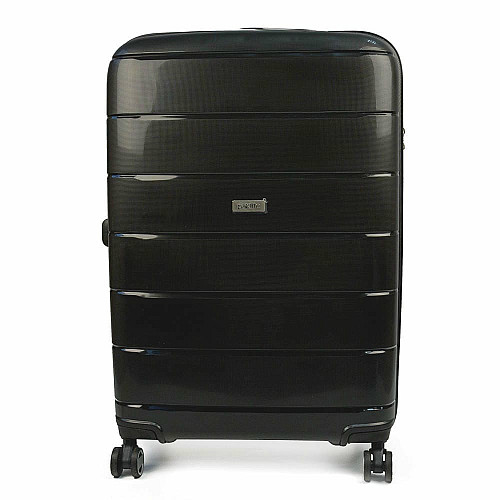 Чемодан Travelite Paklite Mailand Deluxe Black L на 4 колесах, черный