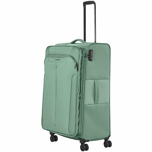 Валіза Travelite Croatia Mint L exp на 4 колесах, м'ятна