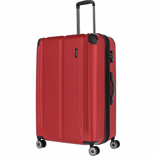 Валіза Travelite City Red L exр на 4 колесах, червона