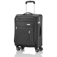 Чемодан Travelite Capri на 4 колесах S Черн. (38л,2,6кг) (38x55x20см)