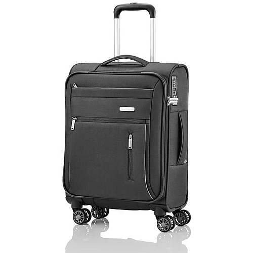 Чемодан Travelite Capri на 4 колесах S Черн. (38л,2,6кг) (38x55x20см)