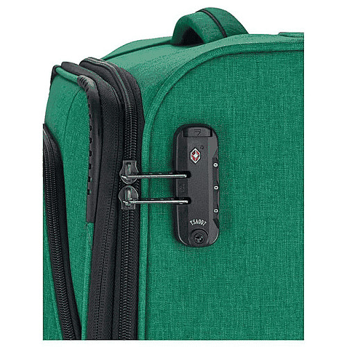 Чемодан Travelite Adria Green S на 4 колесах, зеленый