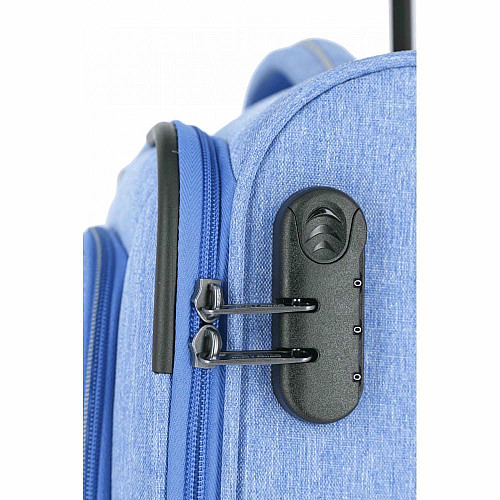 Чемодан Travelite Boja Blue S на 4 колесах, синяя