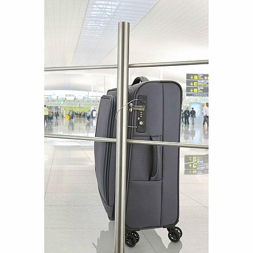 Чемодан Travelite Crosslite S на 4 колесах, с отдел.д/ноутбука, планшета, серая