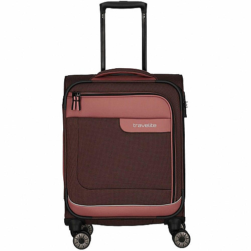 Чемодан Travelite Viia Rose S на 4 колесах, розовый