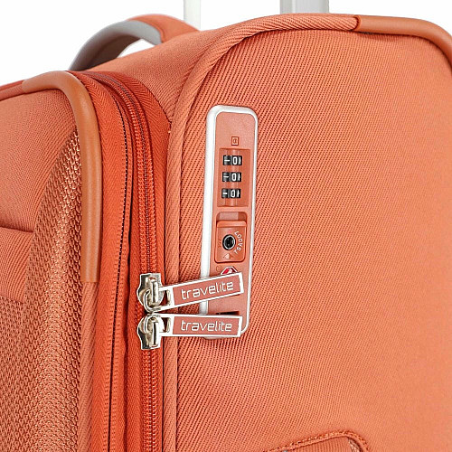 Валіза Travelite Miigo Copper M exp на 4 колесах, коралова