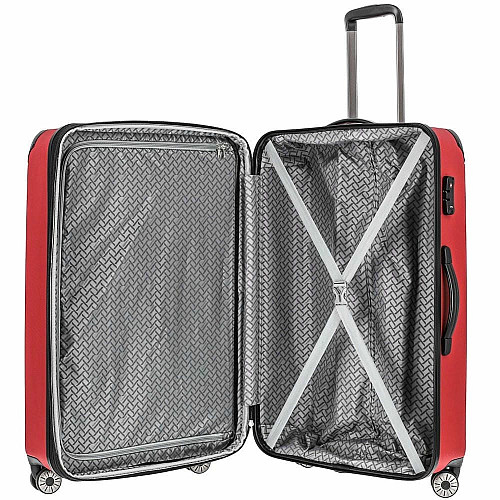 Валіза Travelite City Red L exр на 4 колесах, червона
