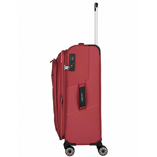 Чемодан Travelite Skaii Red M exp на 4 колесах, красный