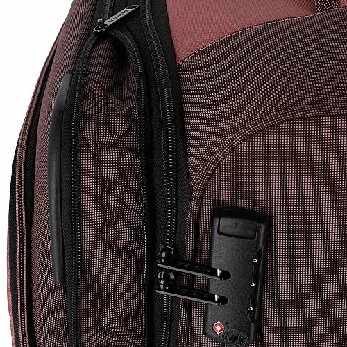 Чемодан Travelite Viia Rose L exр на 4 колесах, розовый