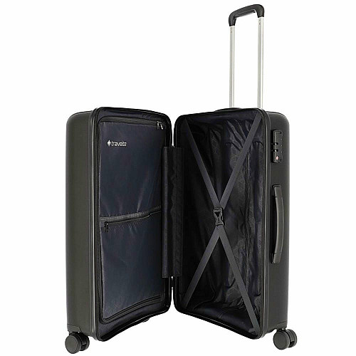 Чемодан Travelite Vaka Black L на 4 колесах, черный