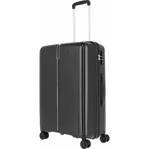 Валіза Travelite Vaka Black M на 4 колесах, чорна