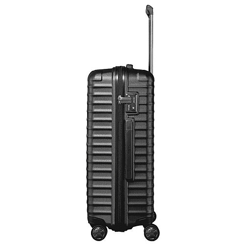 Чемодан Titan Litron Black M на 4 колесах, черный