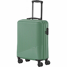 Чемодан Travelite Bali Green S на 4 колесах, зеленый