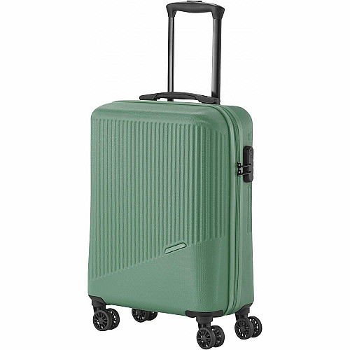 Чемодан Travelite Bali Green S на 4 колесах, зеленый
