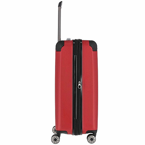 Чемодан Travelite City Red M exp на 4 колесах, красный