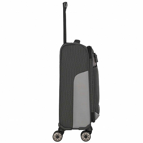 Чемодан Travelite Viia Anthracite S на 4 колесах, серый