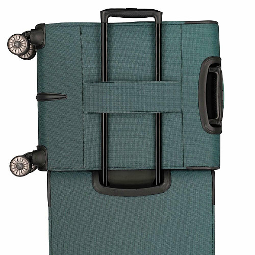 Чемодан Travelite Viia Green S на 4 колесах, зеленый