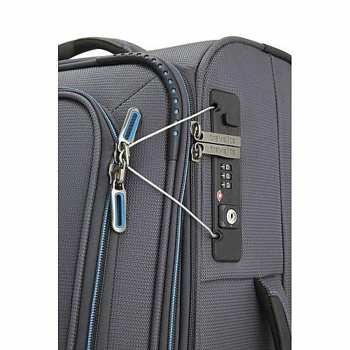 Чемодан Travelite Crosslite S на 4 колесах, с отдел.д/ноутбука, планшета, серая