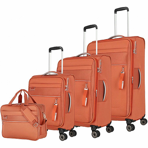 Валіза Travelite Miigo Copper M exp на 4 колесах, коралова