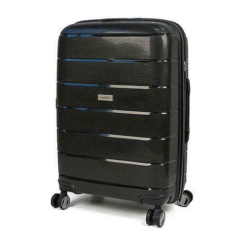 Валіза Travelite Paklite Mailand Deluxe Black М на 4 колесах, чорна