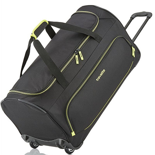 Дорожня сумка Travelite Basics Fresh Black на 2 колесах, чорна