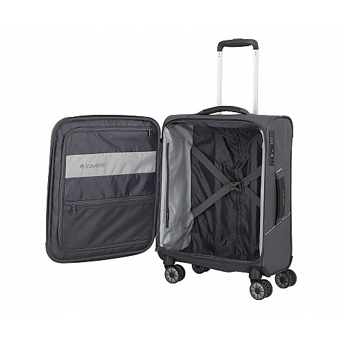 Чемодан Travelite Skaii Anthracite S на 4 колесах, серый