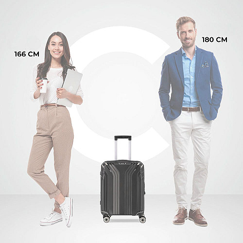 Чемодан Travelite Elvaa Black S на 4 колесах, черный