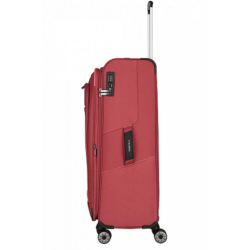 Чемодан Travelite Skaii Red L exp на 4 колесах, красный