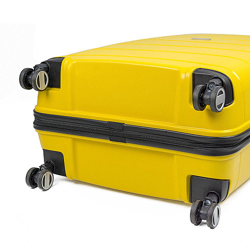 Валіза Travelite Paklite Mailand Deluxe Yellow М на 4 колесах, жовта