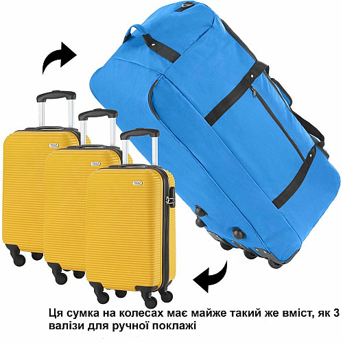Сумка дорожня на колесах TravelZ Wheelbag 100 Blue (603093)