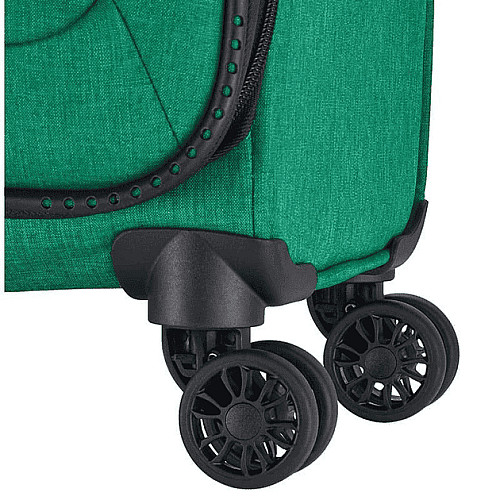 Чемодан Travelite Adria Green S на 4 колесах, зеленый