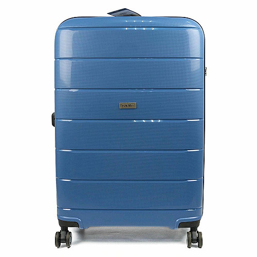 Чемодан Travelite Paklite Mailand Deluxe Bright Blue L на 4 колесах, синяя
