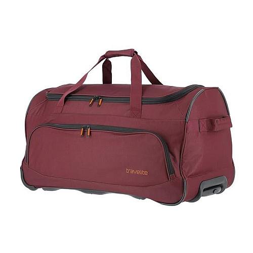 Дорожная сумка Travelite Basics Fresh Bordeaux на 2 колесах, бордовая