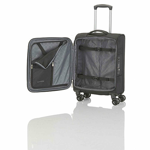 Чемодан Travelite Crosslite S на 4 колесах, с отдел.д/ноутбука, планшета, серая