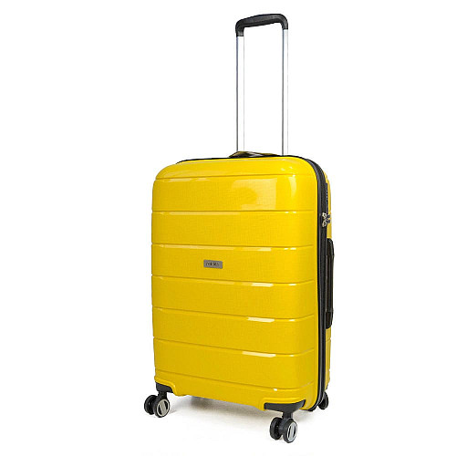 Валіза Travelite Paklite Mailand Deluxe Yellow М на 4 колесах, жовта