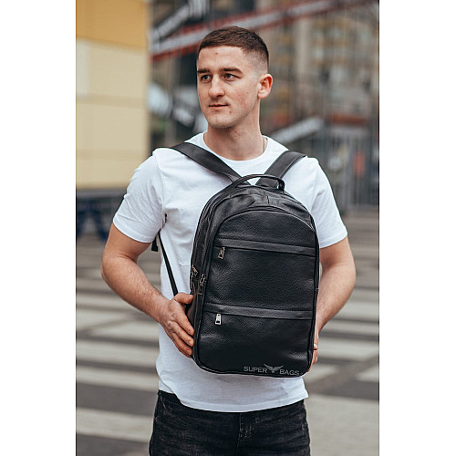 Мужской рюкзак для ноутбука и документов из натуральной кожи Tiding Bag B2-37342A