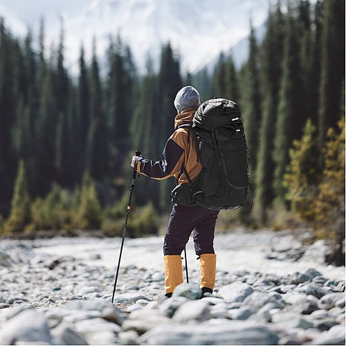 Рюкзак туристичний Naturehike CNK2450XB014, 70 л, чорний, M