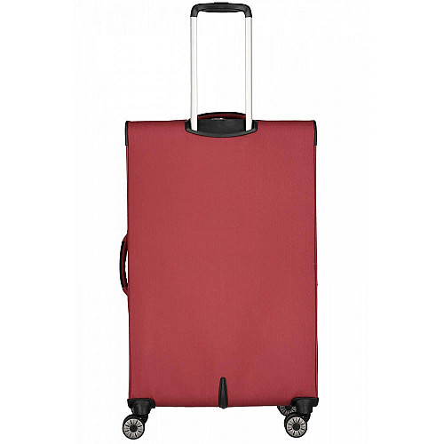 Чемодан Travelite Skaii Red L exp на 4 колесах, красный
