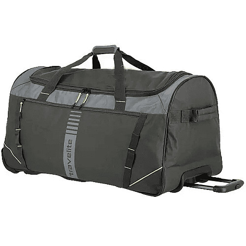 Дорожная сумка Travelite Basics Active Anthracite на 2 колесах, серая
