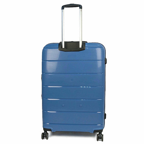 Чемодан Travelite Paklite Mailand Deluxe Bright Blue L на 4 колесах, синяя
