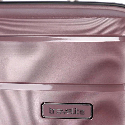 Чемодан Travelite Air Base Lilac M exp на 4 колесах, фиолетовый