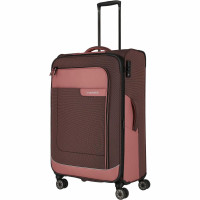 Валіза Travelite Viia Rose L exр на 4 колесах, рожева